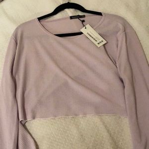 Bell sleeve crop top